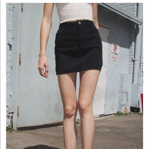 Brandy Melville x John Galt black denim skirt